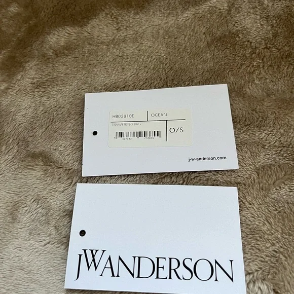 JW Anderson Harris Tweed Blue Plaid Women's Shoulder Bag - Picture 11 of 12